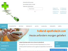 Tablet Screenshot of holland-apotheke24.com
